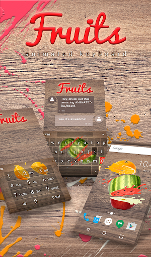 Fruits Animated Keyboard Screenshot 0