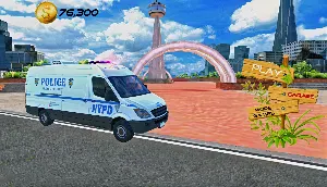 US 911 Police Van Car Driving : Police Games 2022 Screenshot 0