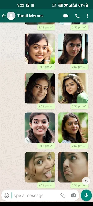 Nazriya Stickers | WAStickerApps Screenshot 3