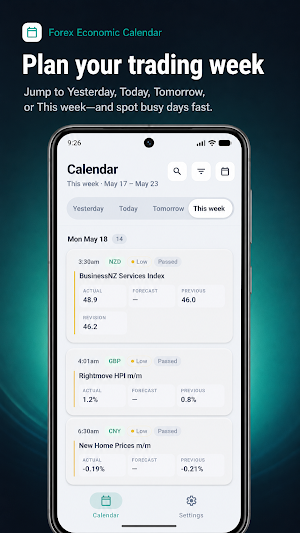 Forex Economic Calendar Screenshot 1