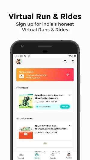 Virtual Runs, Walks & Rides Screenshot 1