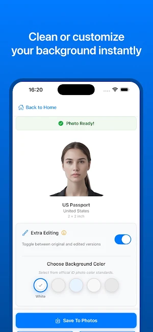 PhotoID: Passport & Visa Photo Screenshot 2