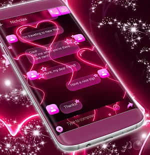 Pink Neon SMS screenshot 4