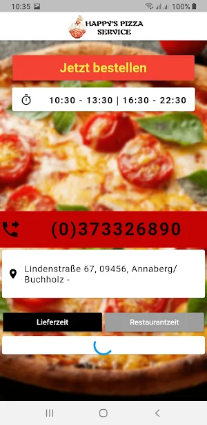 Happy's Pizza Service Screenshot 1