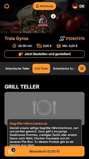 Troia Gyros Screenshot 2