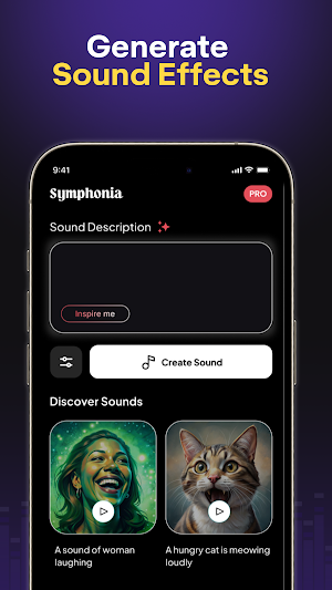 Symphonia - AI Sound Effects Screenshot 1
