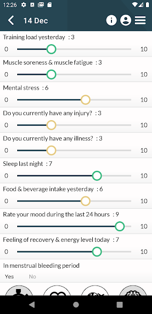 Athlete Advisor Screenshot 1
