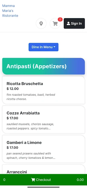 Mamma Maria's Ristorante Screenshot 1
