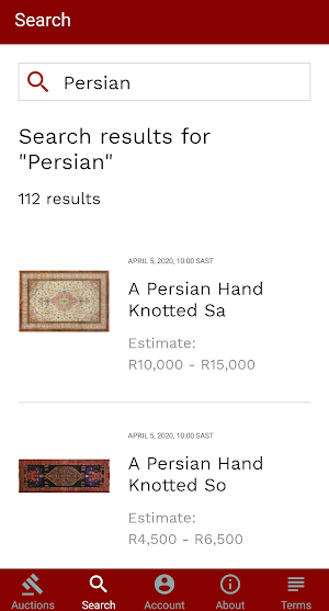 5th Avenue Auctioneers Live Bidding Screenshot 0