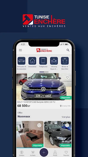Tunisie enchère Screenshot 0