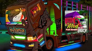 Mod Bussid Truck Full Strobo Screenshot 2
