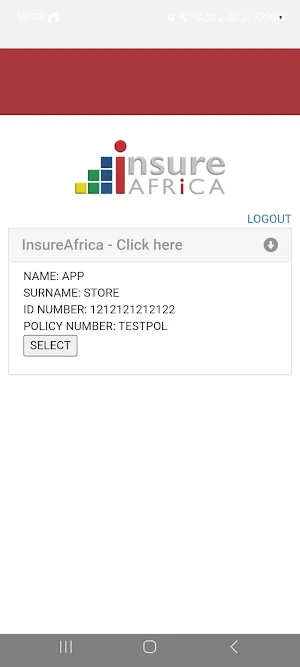 Insure Africa Member Portal Screenshot 1