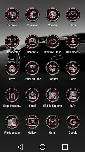 Wheels Red - Icon Pack Screenshot 2