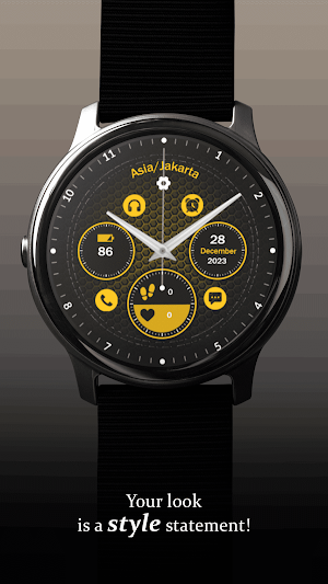 Hybrid Pentagon Watch Face Screenshot 0