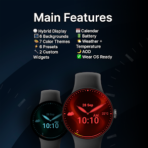 Aurora Sweep Watch Face Screenshot 1