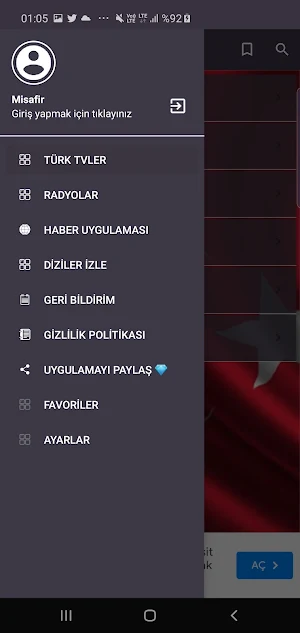 MOBİL TV CANLI TV-TÜRK WORLD Screenshot 0