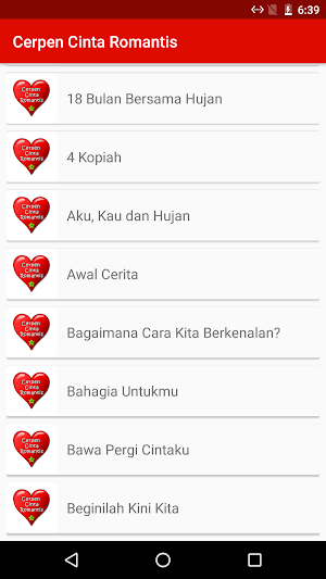 Cerpen Cinta Romantis Screenshot 0