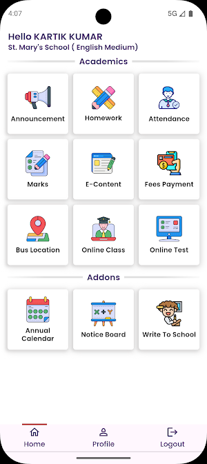 St.Marys School English Medium Screenshot 1