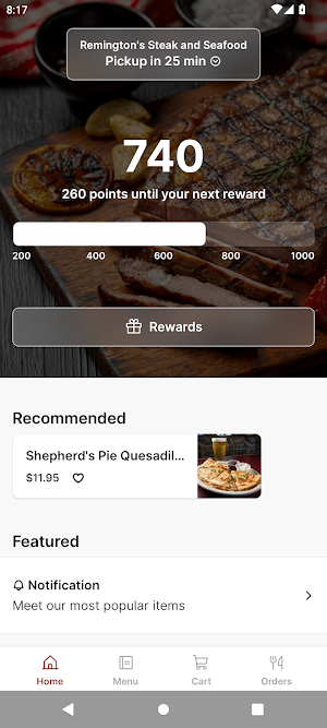 Remington's Steak and Seafood Screenshot 0