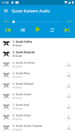 Quran Kareem Audio Screenshot 0