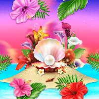 Summer Beach Pearl - Wallpaper