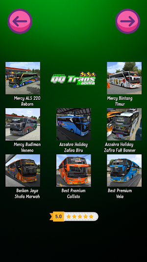 Mod Bussid QQ Trans Nabilla Screenshot 2