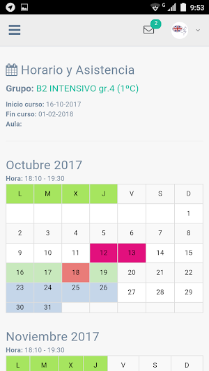 Coucke's APP Students Platform Screenshot 3