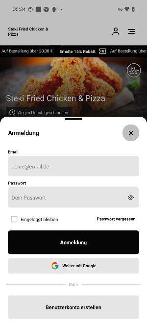 Steki Fried Chicken & Pizza Screenshot 1