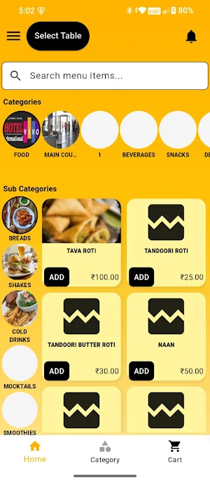 Billhost Waiter App Screenshot 1