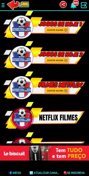 ASSISTIR FUTEBOL AO VIVO HD Screenshot 0