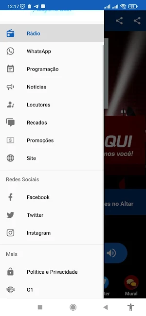 Rádio web Milagres no Altar Screenshot 2