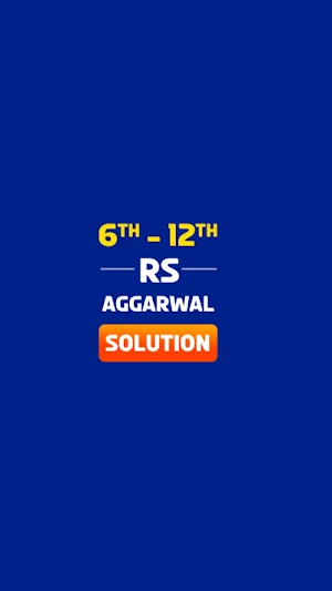 RS Aggarwal Solutions Screenshot 0