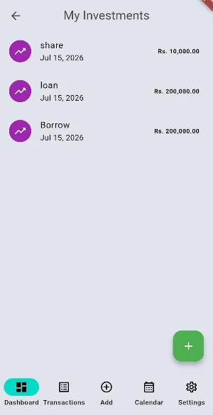 Expense Tracker Screenshot 2