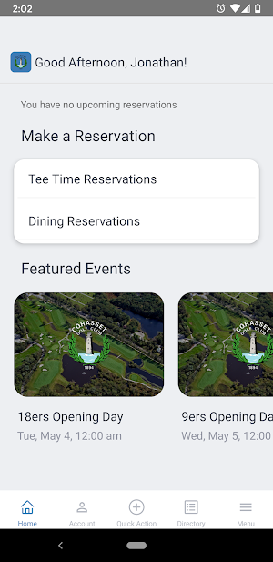 Cohasset Golf Club Screenshot 1