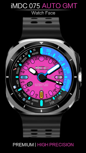 iMDC 075 AUTO GMT WATCH FACE Screenshot 3