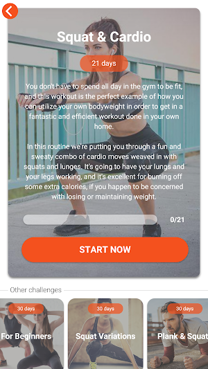 The Squat Challenge - 30 Day Workout Program Screenshot 1