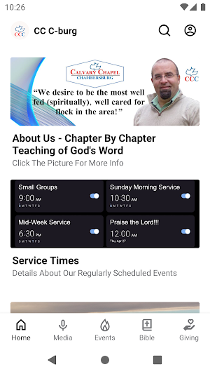 Calvary Chapel Chambersburg Screenshot 0
