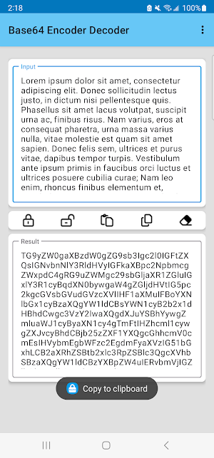 Base64 Encoder Decoder Screenshot 0