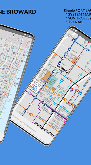 FORT LAUDERDALE MAP OFFLINE BROWARD COUNTY TRANSIT Screenshot 1