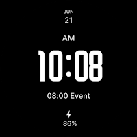 Black Elegant Watch Face