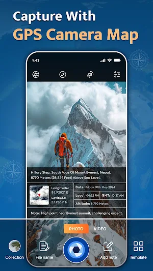 GPS Photo Map Lite - Save Data Screenshot 0