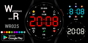 WR 025 Digital Watch Face Screenshot 0
