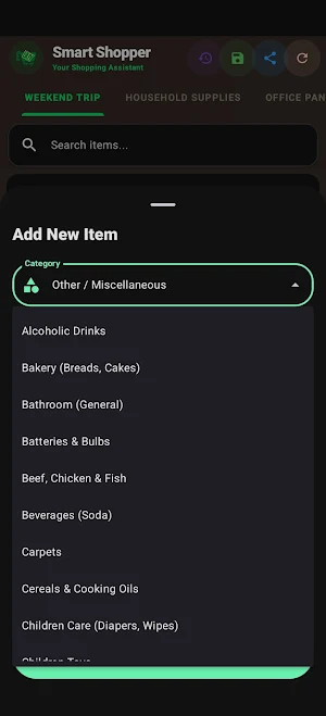 Budget Shopper Screenshot 2