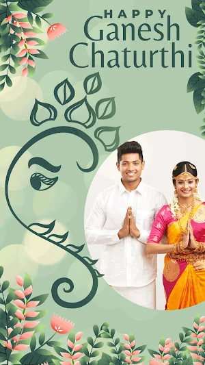 Ganesh Chaturthi photo frame : Ganesh Photo Frames Screenshot 1