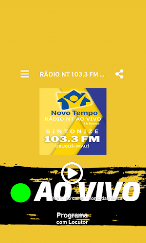RÁDIO NT 103.3 FM URUÇUÍ PIAUÍ Screenshot 1