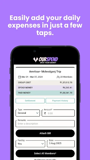 OurSpend - Split your money Screenshot 0