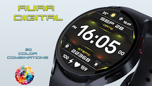 Aura Digital Watch Face Screenshot 2