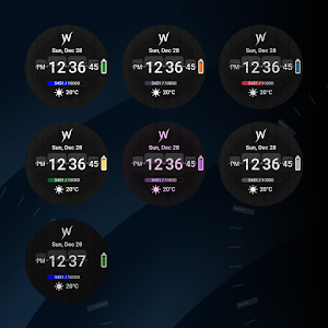 Obsidian Split Watch Face Screenshot 2