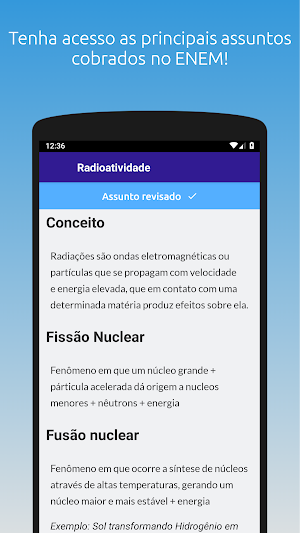 RevisApp (Enem e Vestibular) Screenshot 1