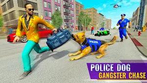 Police Dog Gangster Chase: New Crime Shooting Game Screenshot 2